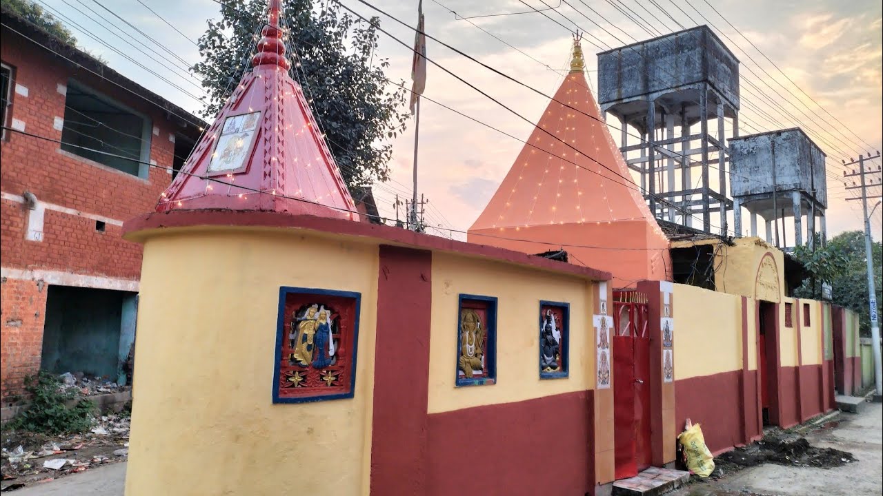 Mandir saj gaya mahashivratri ke liye