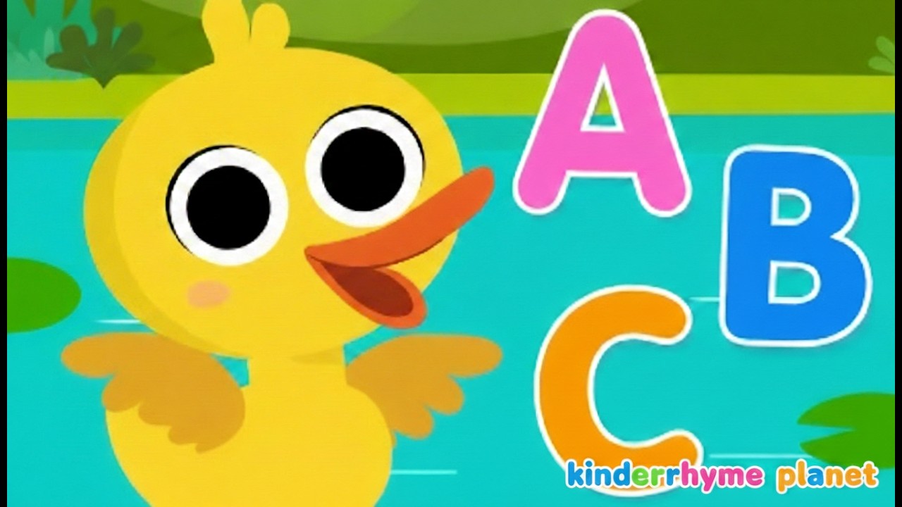 Песенка про кряканье ABC 🦆 Веселая песенка про алфавит для детей | Изучаем ABC с утками