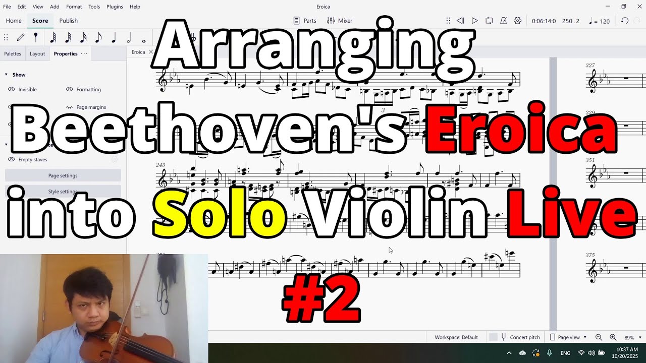 Turning Beethoven Eroica Symphony into a Violin Solo #2