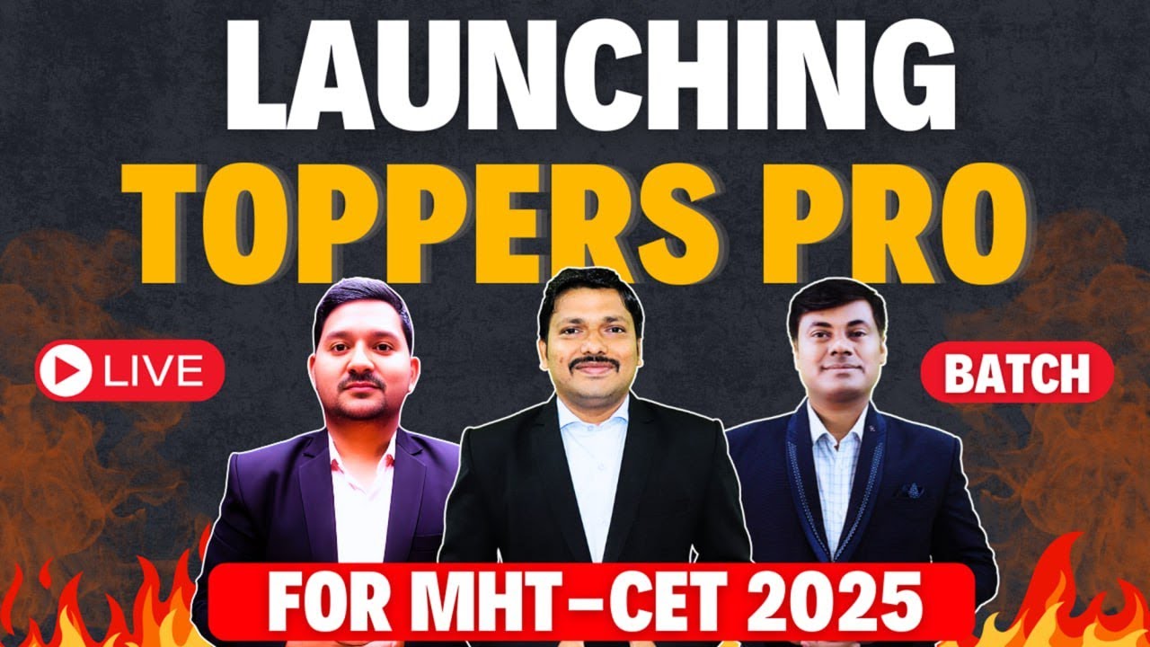 LAUNCHING TOPPERS PRO BATCH FOR MHT-CET 2025 | MAHARASHTRA'S MOST POPULAR MHT-CET BATCH | SOVIND SIR