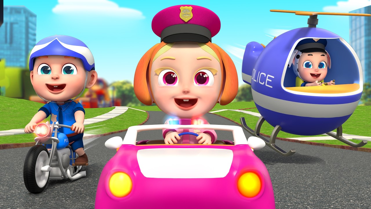 We Are a Police Rescue Team 🚔 | Police Song for Kids | Rosoo Sing & Learn - Nursery Rhymes