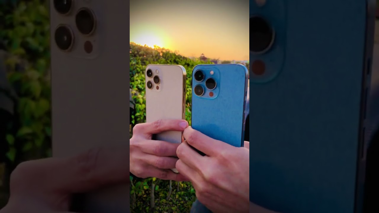 iPhone 13 Pro Vs iPhone 12 Pro Max comparison🔥🙃🖤📸Camera Test📲🎥✅#iphonephotoedit#cameraman