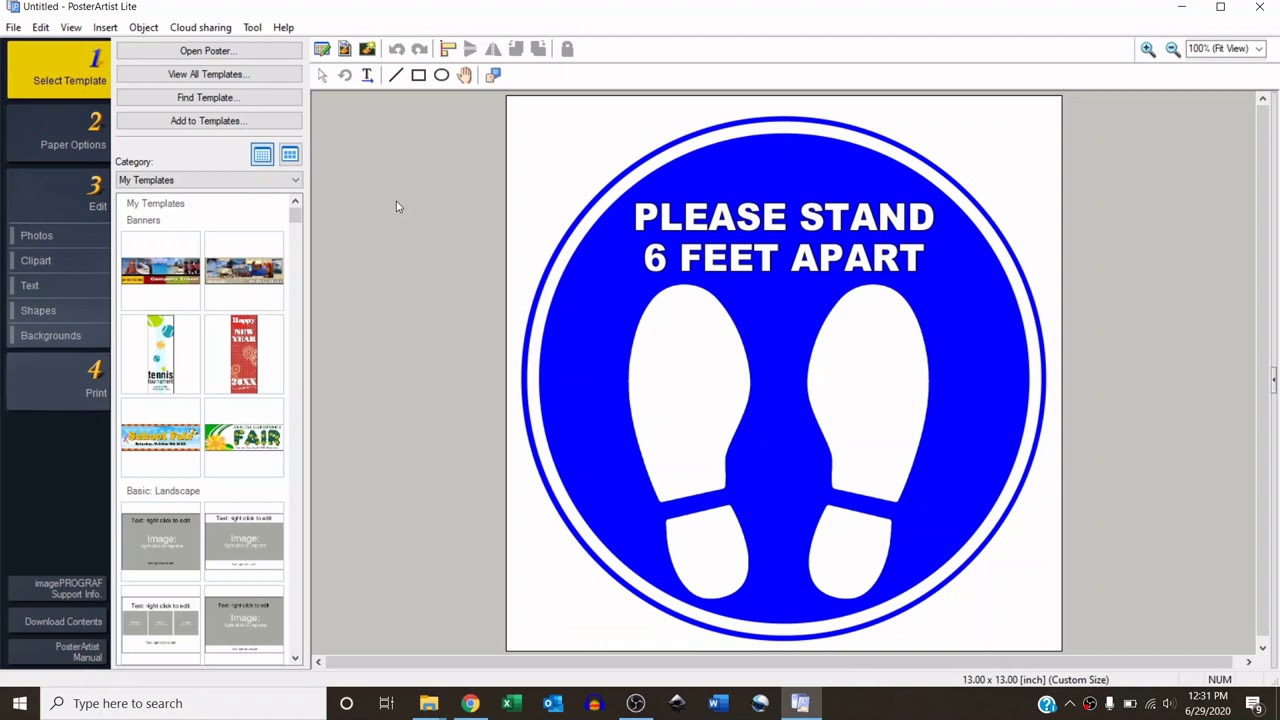 Using Canon Poster Artist Lite For Custom Signage