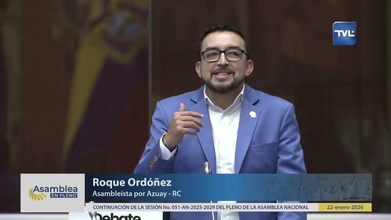 Asambleísta Roque Ordóñez   Sesión 051