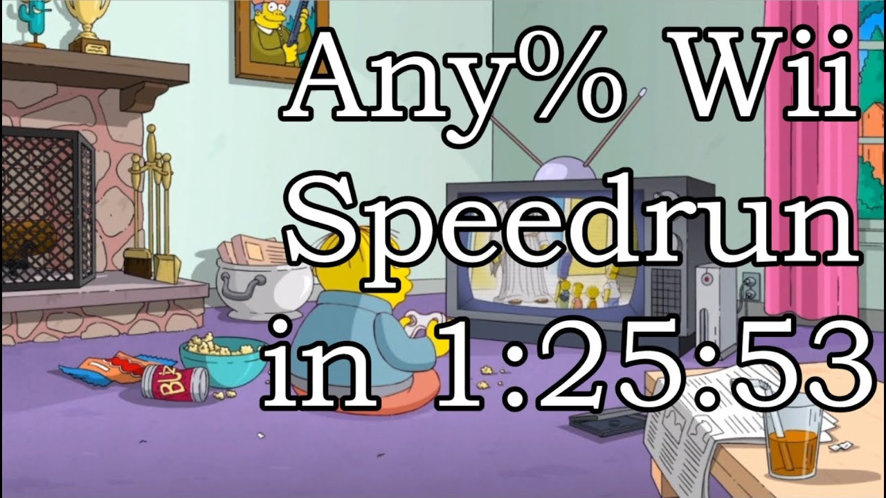 The Simpsons Game (Wii) Any% Speedrun in 1:25:53