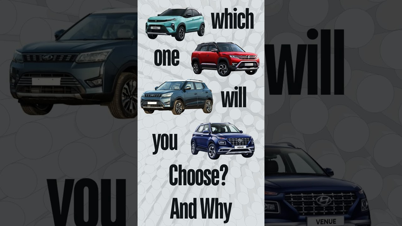 Nexon vs Brezza vs xuv300 vs venue | #subcompactsuv  #nexon #Brezza #xuv300 #hyundaivenue
