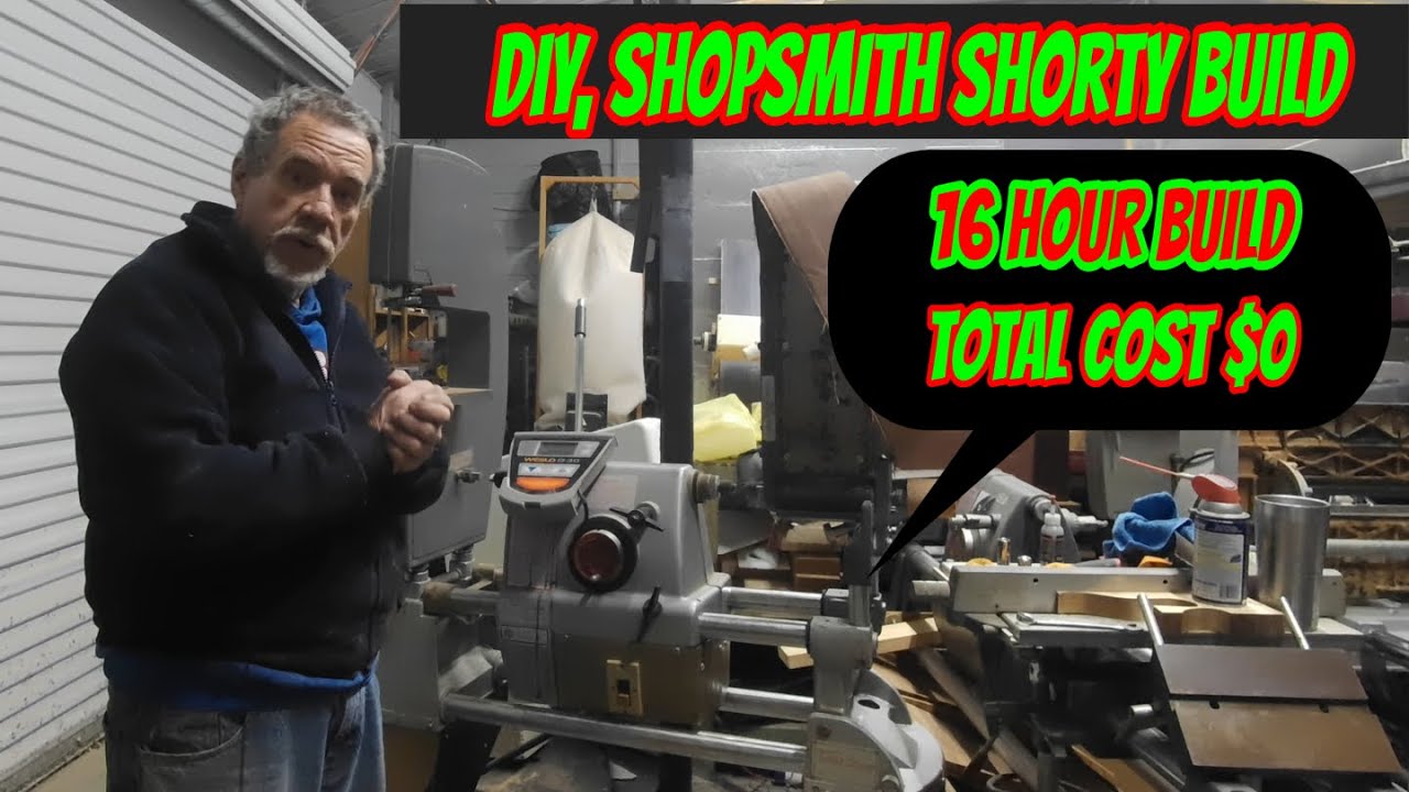 DIY Shopsmith Shorty DC Treadmill 16 hour Build, run 2 SPT's at once