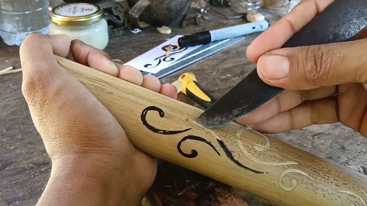 How to put Some Design on a Bamboo | Bamboo Craft Ideas