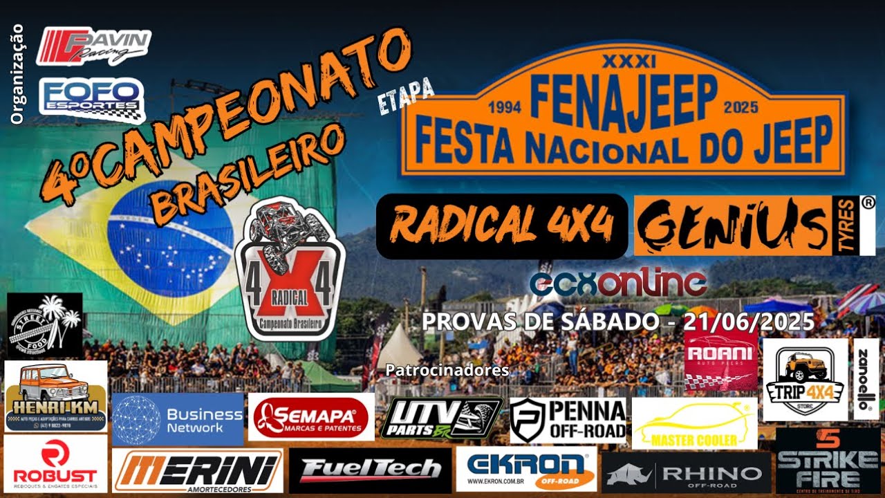 31ª FENAJEEP | 3ª ETAPA CAMPEONATO BRASILEIRO RADICAL 4x4 | GENIUS TYRES | BRUSQUE-SC