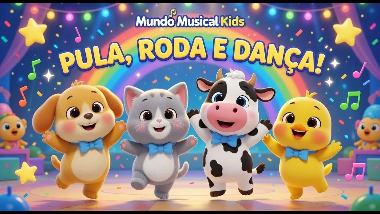 Pula, Roda e Dança!  | Música Infantil Animada | Mundo Musical Kids#mundomusicalkids #youtubekids
