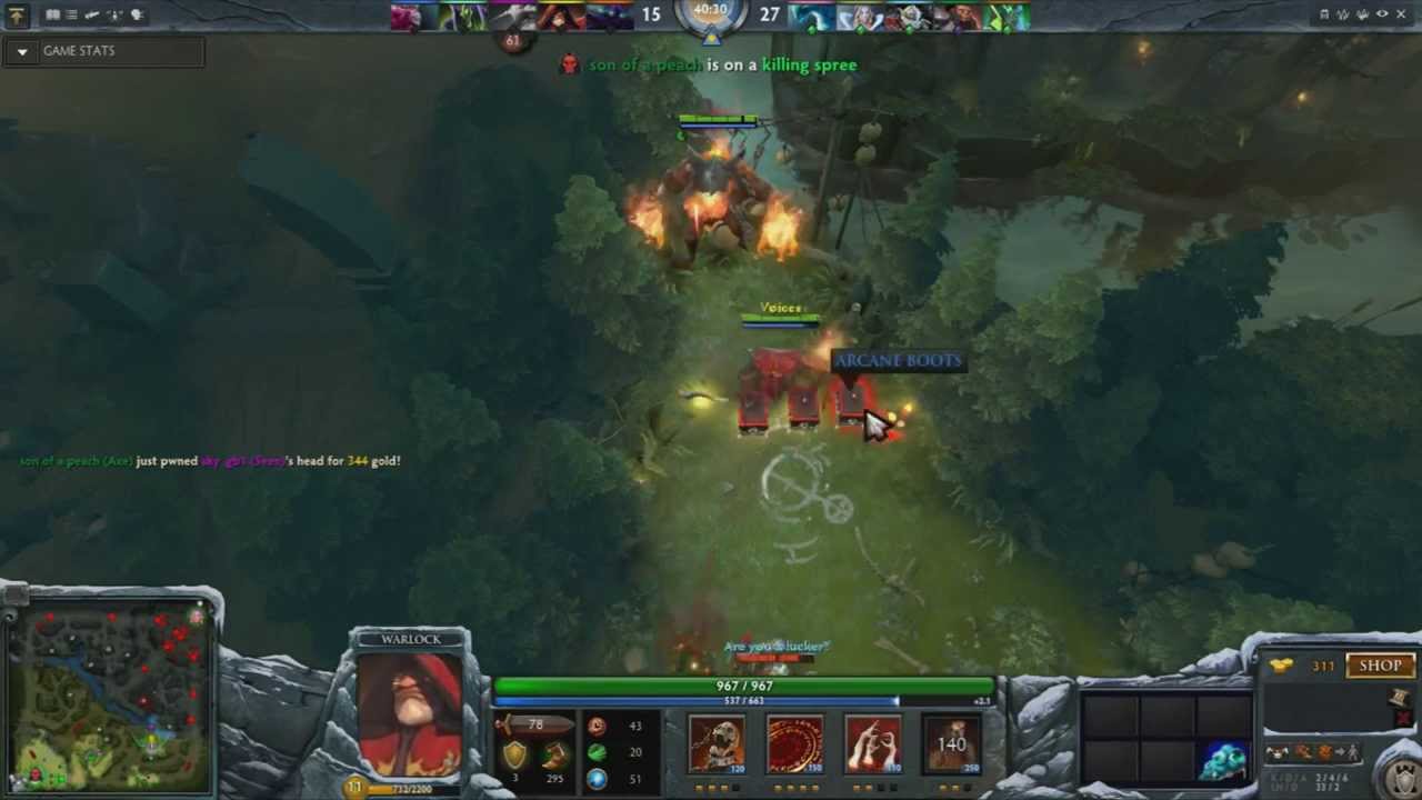 Moments in Dota 2 - Warlock opens shop