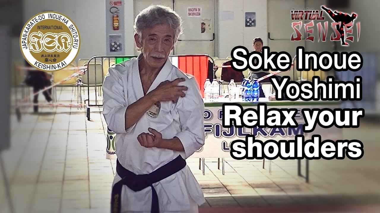 Soke Inoue Yoshimi - Relax your shoulders and open your mouth - Seminar Italy 2013