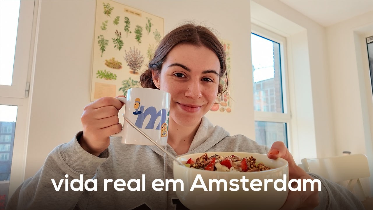 vida em Amsterdam: praia na primavera, cozinhando e finalizando o cabelo