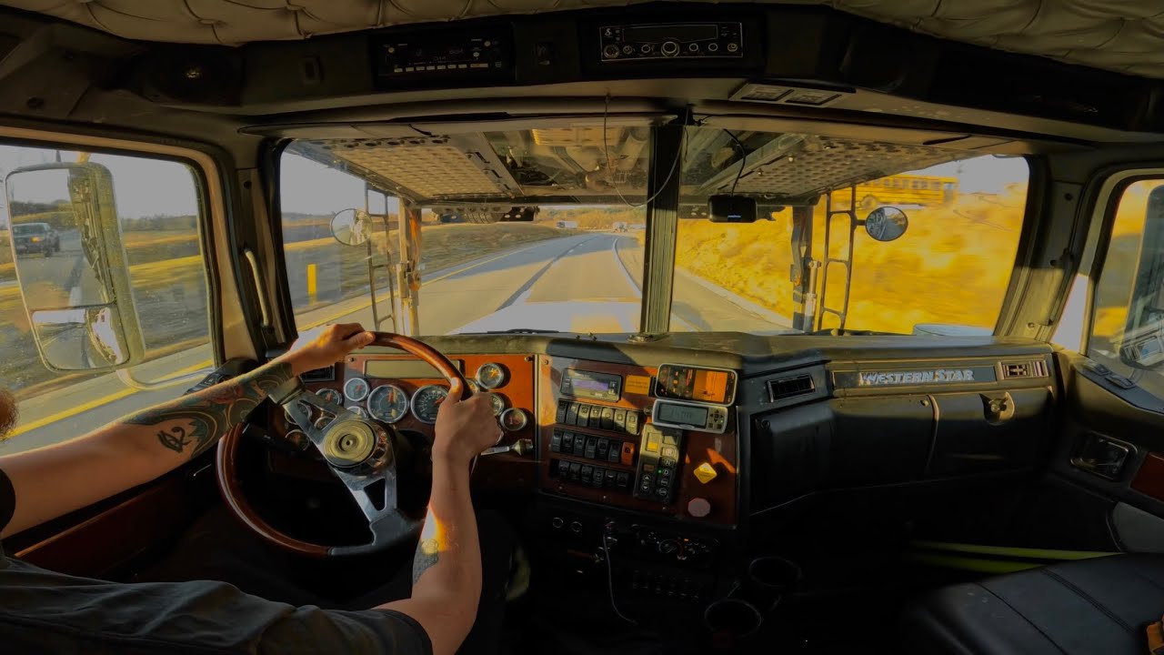 Quiet Morning Trucking ASMR | Sunrise POV Drive
