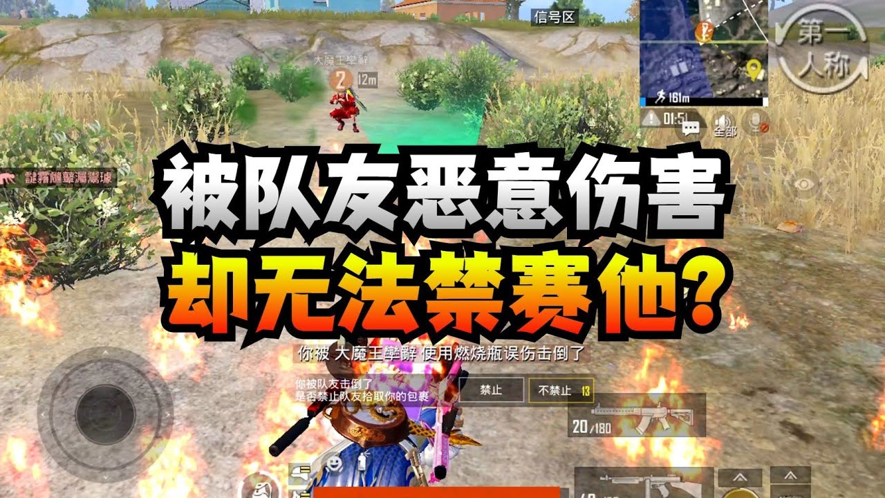 揭秘和平精英：为什么队友恶意伤害我们..我们却无法禁赛对方..｜和平精英
