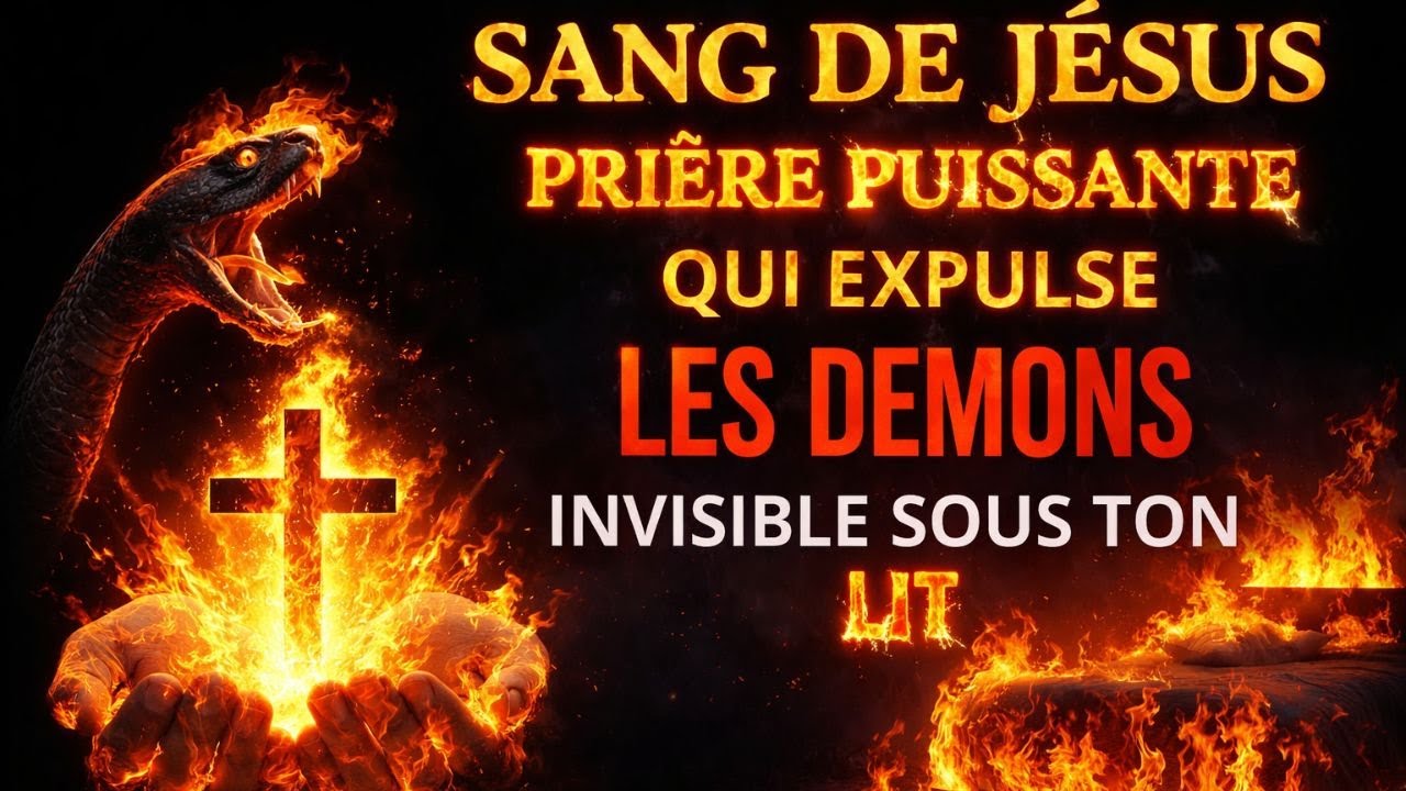 🔴Prière PuissanteINVOQUE le SANG DE JÉSUS EXPULSE LES DÉMONSBRISE LA SORCELLERIE CACHÉ SOUS TON LIT2