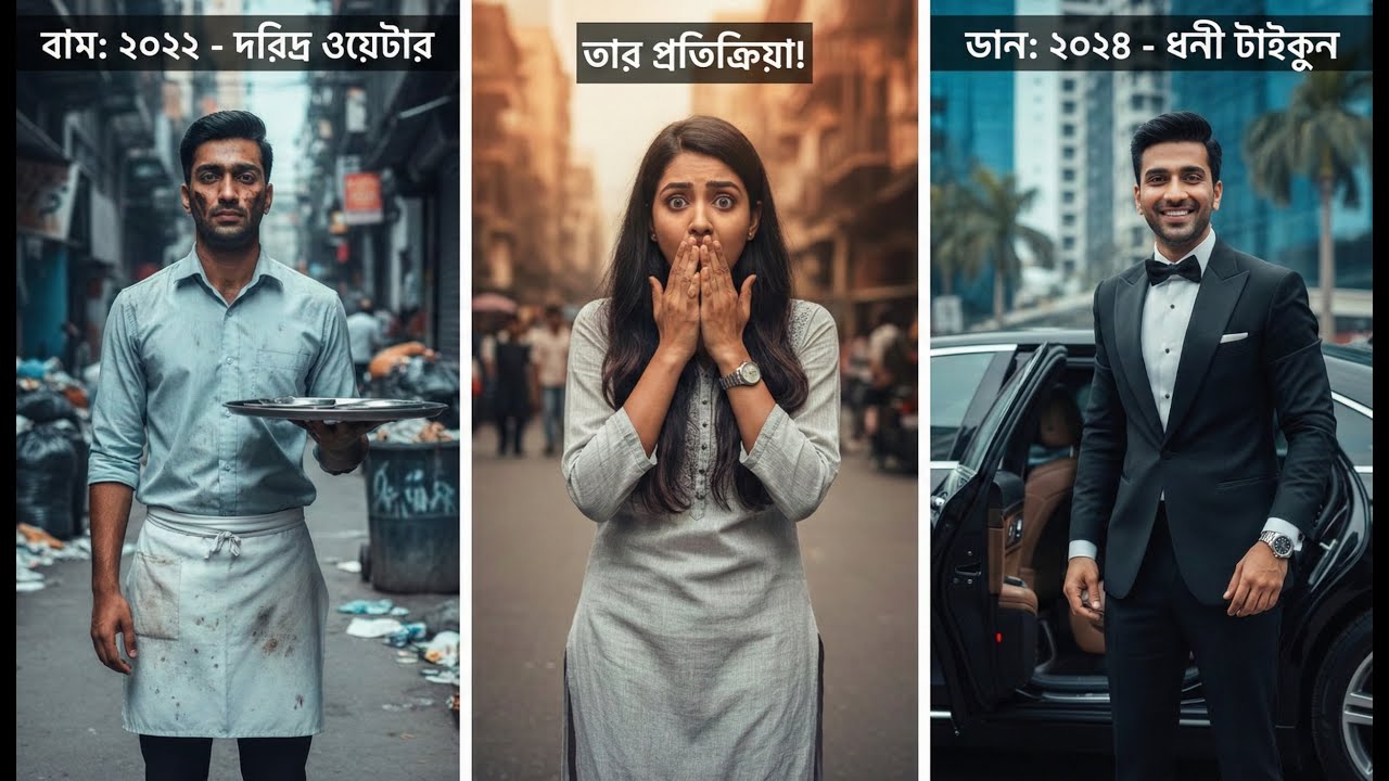 রেস্তোরাঁয় কাজ করা ছেলেটিকে মেয়েটি গরিব ভাবেছিল… বাইরে দাঁড়ানো গাড়ি দেখে তার মুখ বন্ধ হয়ে গেল