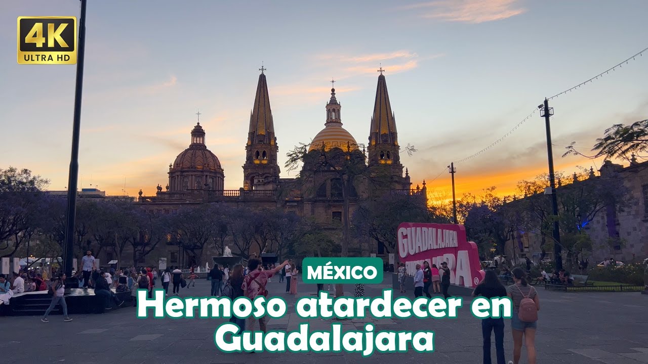 GUADALAJARA 🇲🇽 Hermoso atardecer en "La Perla Tapatía" 4K