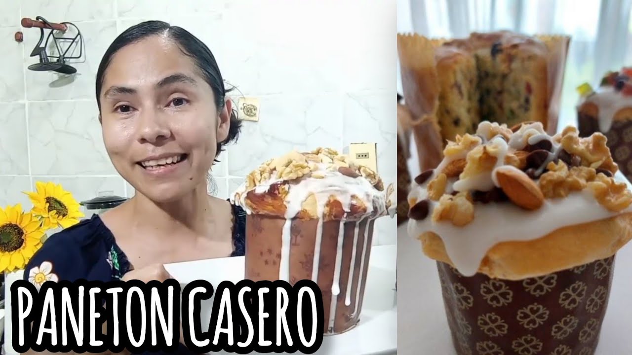 PANETON masa casera/ CON FRUTOS SECOS🥜🥔   hecho a mano 💪