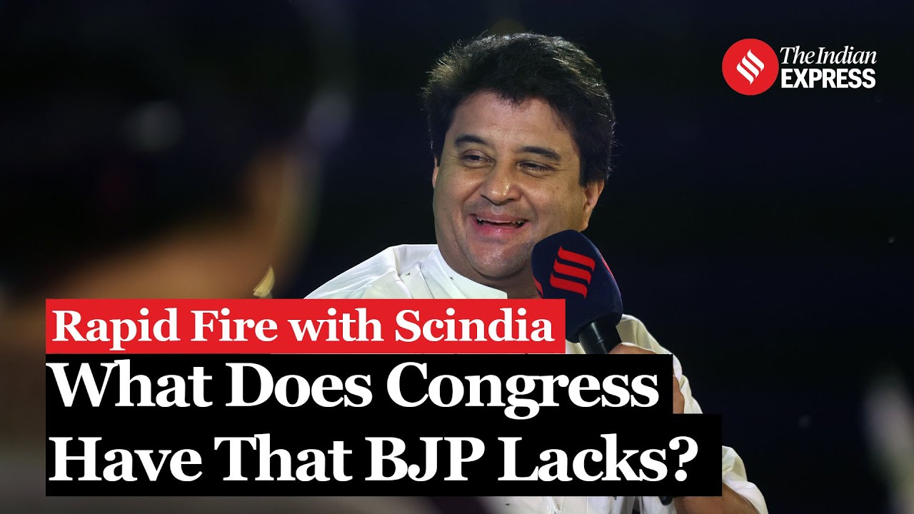 Jyotiraditya Scindia Rapid Fire: What is the one asset Congress has that BJP doesn't?