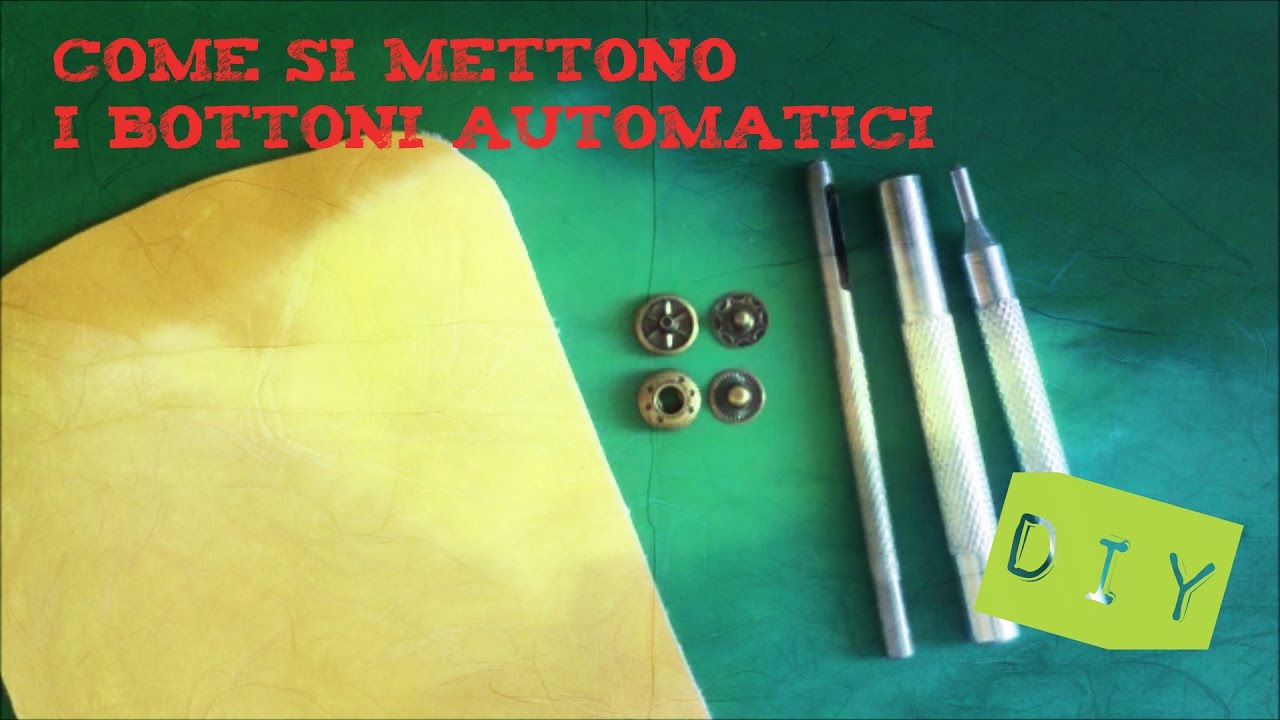 BOTTONI AUTOMATICI A PRESSIONE: COME METTERLI