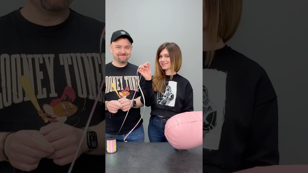 How to Tie the Ribbon to Foil Balloon #videotutorial #balloons #foilballoons