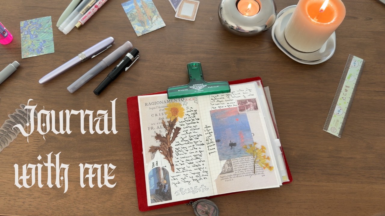 Journal conmigo 🕯️ un momento para escribir + unboxing fountain pens