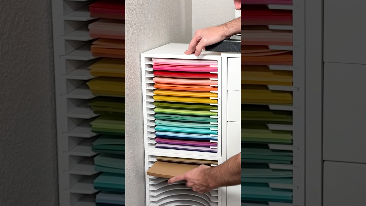 This Paper Storage Is GAMECHANGING For Your Craft Room!🤯 #asmr #asmrsounds #organization