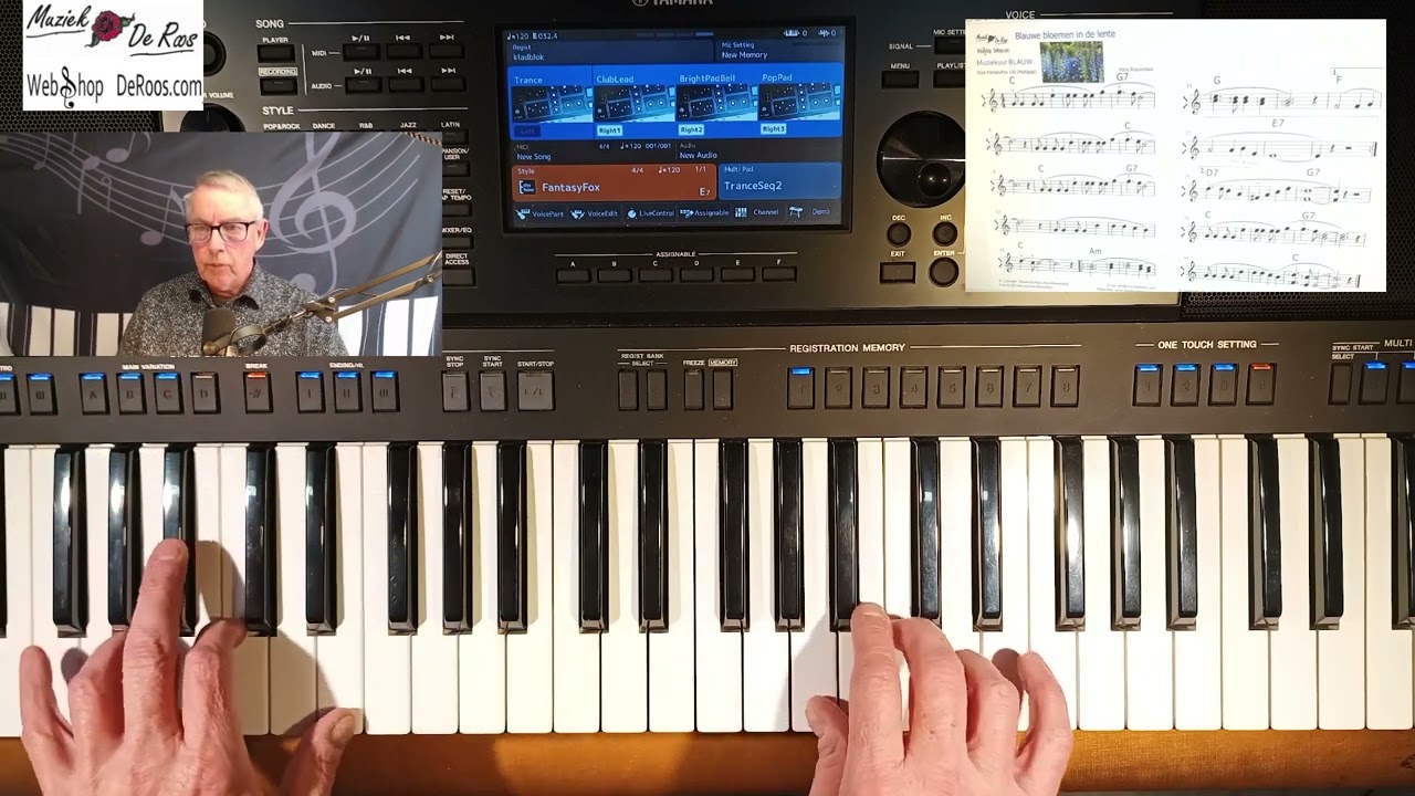 BLAUWE BLOEMEN IN DE LENTE. Muziekuur GRATIS bladmuziek niv BLAUW. Zie beschrijving. Muziek De Roos