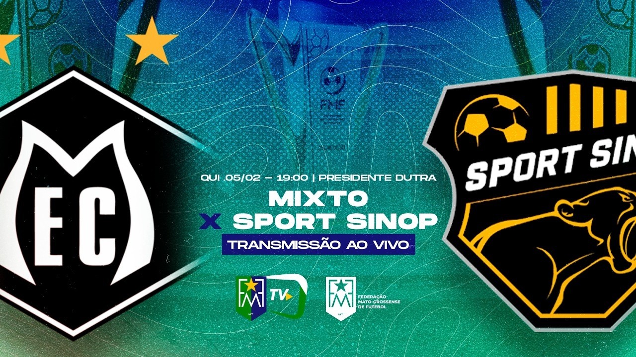 ⚽ MATO-GROSSENSE 2026 – RODADA 08🔥Mixto x Sport Sinop | Estádio  Eurico Gaspar Dutra