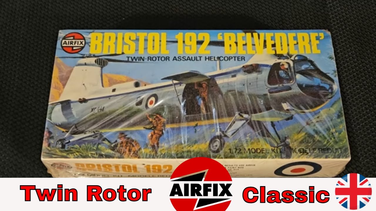 Vintage Airfix 1/72 Bristol 192 Belvedere Unboxing #airfix #plasticmodel #unboxing #militarymodelkit