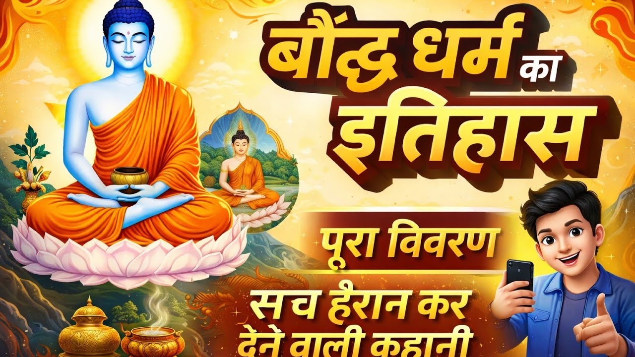 बौद्ध धर्म का इतिहास | Ai Video | Complete Buddhism History | Gautam Buddha | #TheKrishnaSharmaShow 