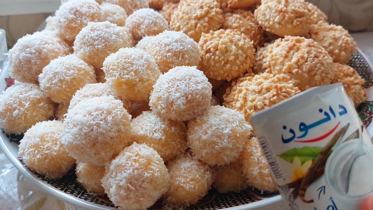 حلويات المولد النبوي/حلوة دانون لي دارت ضجة بدون زبدة كدوب فاليد قبل الفم😋👌