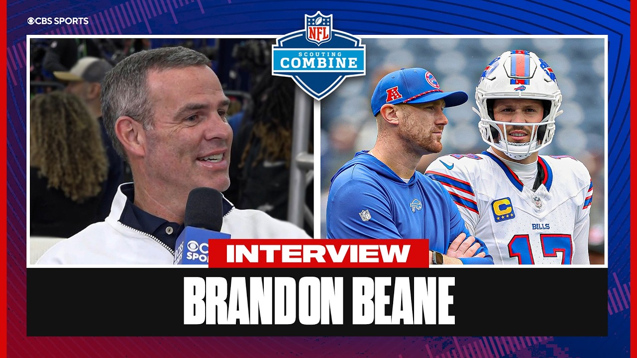 Bills GM Brandon Beane talks new HC Joe Brady, free agency priorities, and NFL Draft strategy
