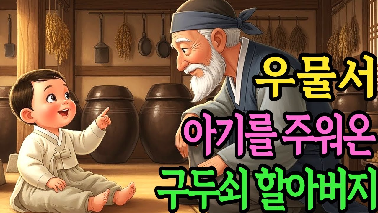 마을 우물에 버려진 아기를 주워 키운 고지식한 구두쇠 할아버지, 그 아이의 정체는? | 야담 옛날이야기 오디오북 수면동화 전설 민담 사연