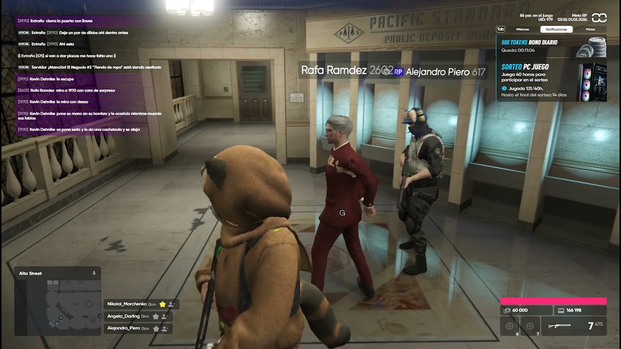 Robo a banco central - META RP - codigo: NML6VVNLL - Meta City Police Department