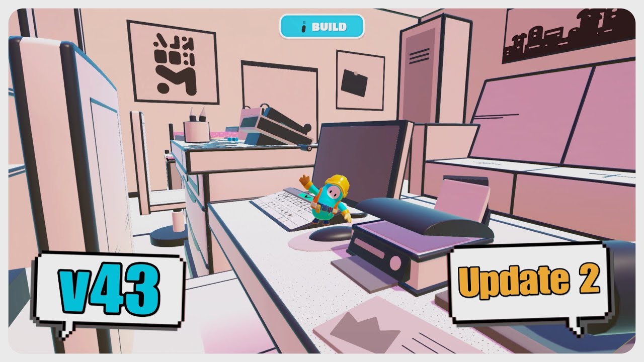 Secret Fall Update v43 | Escape Room 2 | Map Theme: 2D World🔳 | Fall Guys Creative🏆