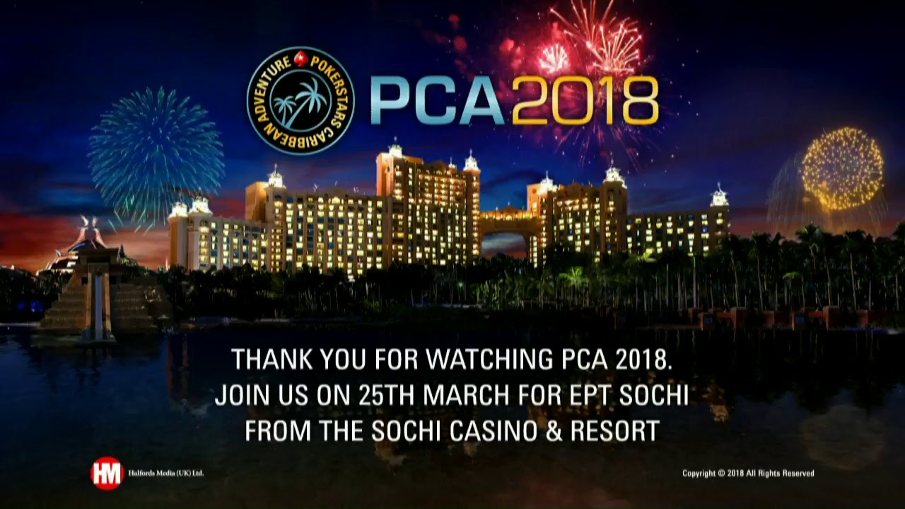 Mesa Final Main Event PCA 2018 (cartas expostas)