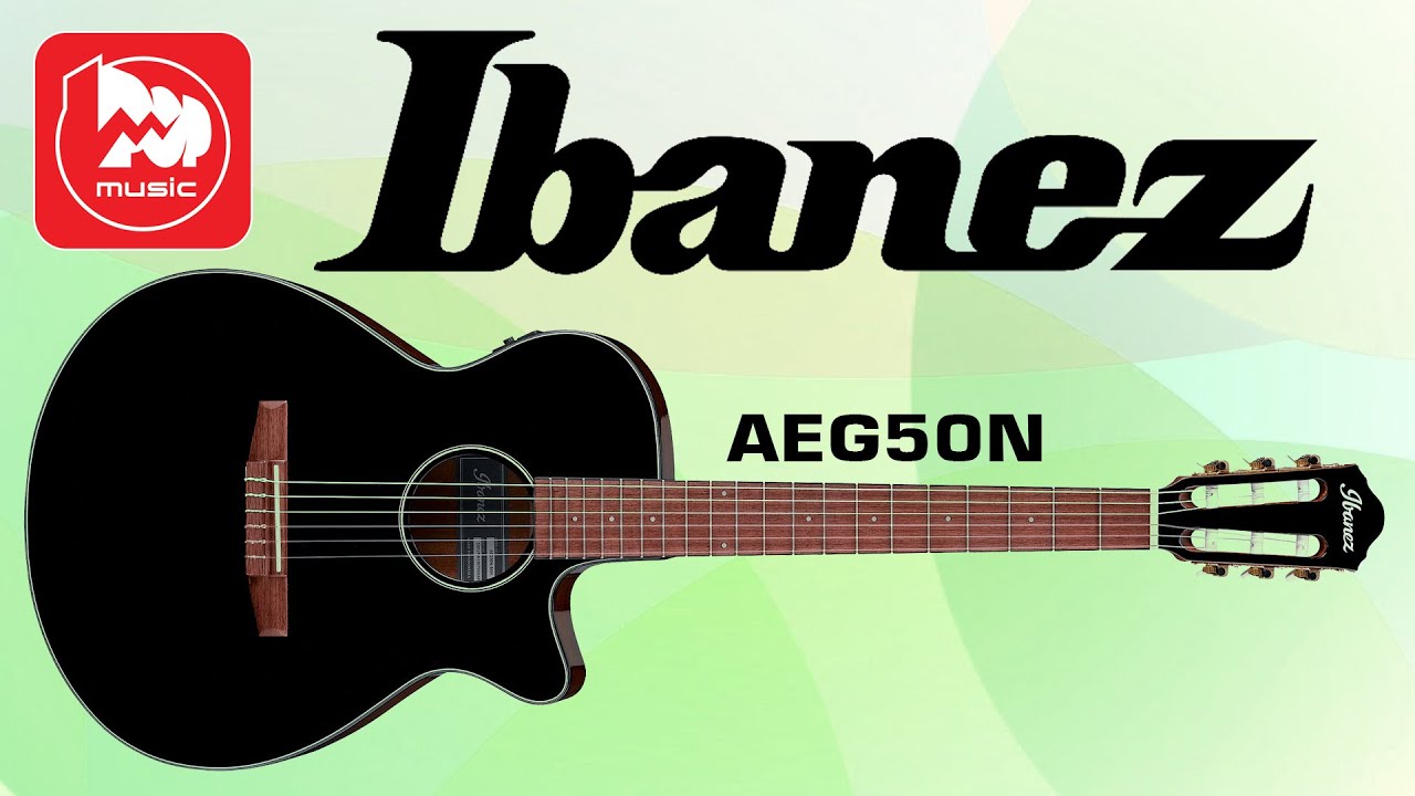 Классическая гитара Ibanez AEG50N. Так похожа на модель с металлическими струнами, но всё же нейлон