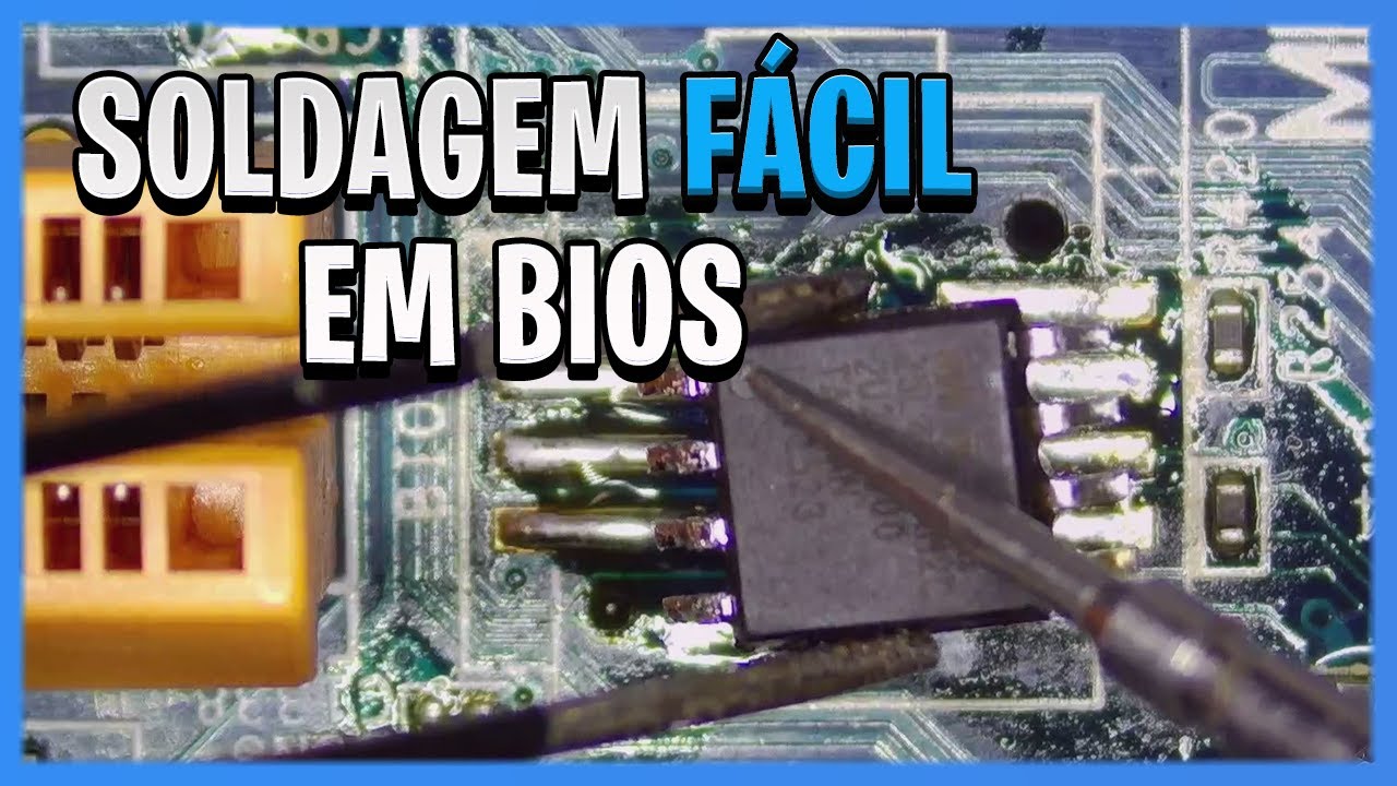 Como dessoldar e SOLDAR o CI de BIOS facilmente