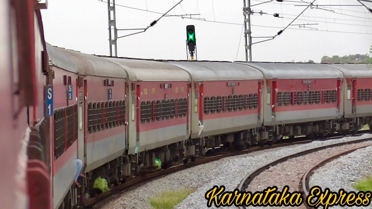 Deadly SHARP CURVES | KARNATAKA Express Journey | Guntakal to Anantapur | Ghat Section Journey
