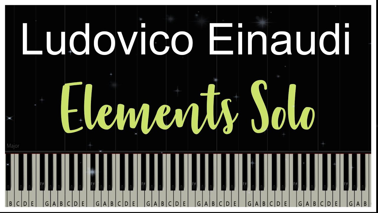 Elements - Ludovico Einaudi (Piano Tutorial)