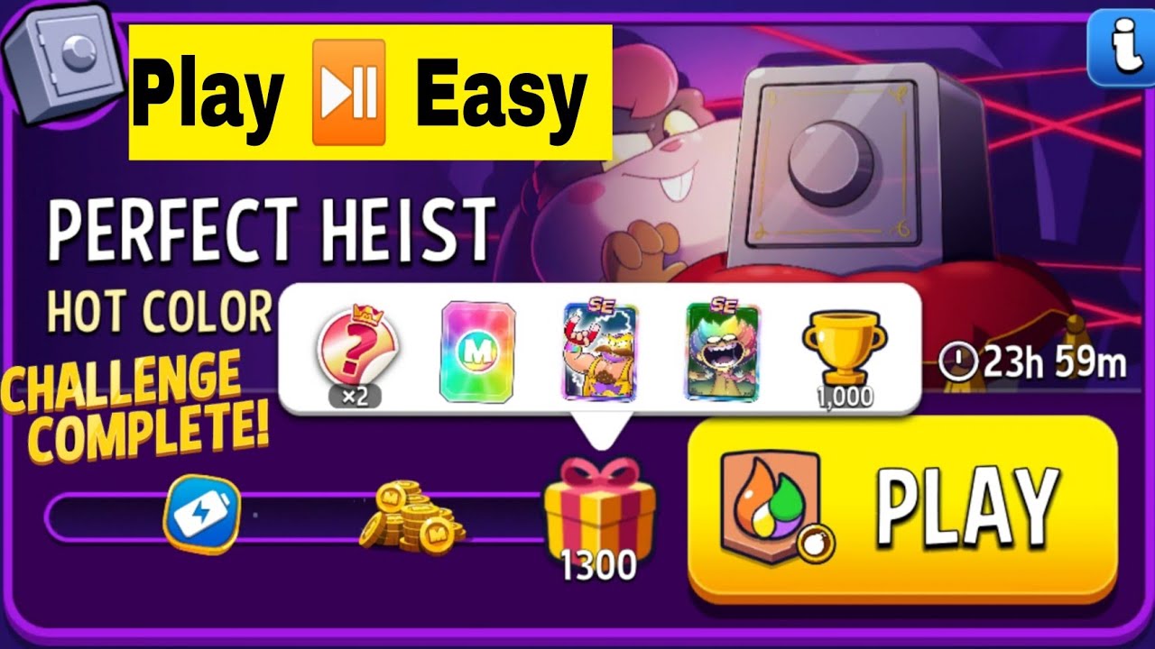 Hot Color Bombs Away Solo Challenge Perfect Heist | Match Masters Solo Challenge