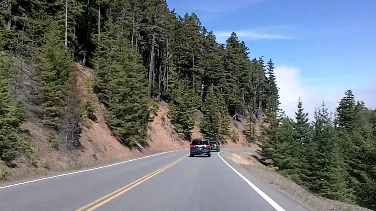Hurricane Ridge, The Drive Downhill, Olympic National Park Time Lapse Drive