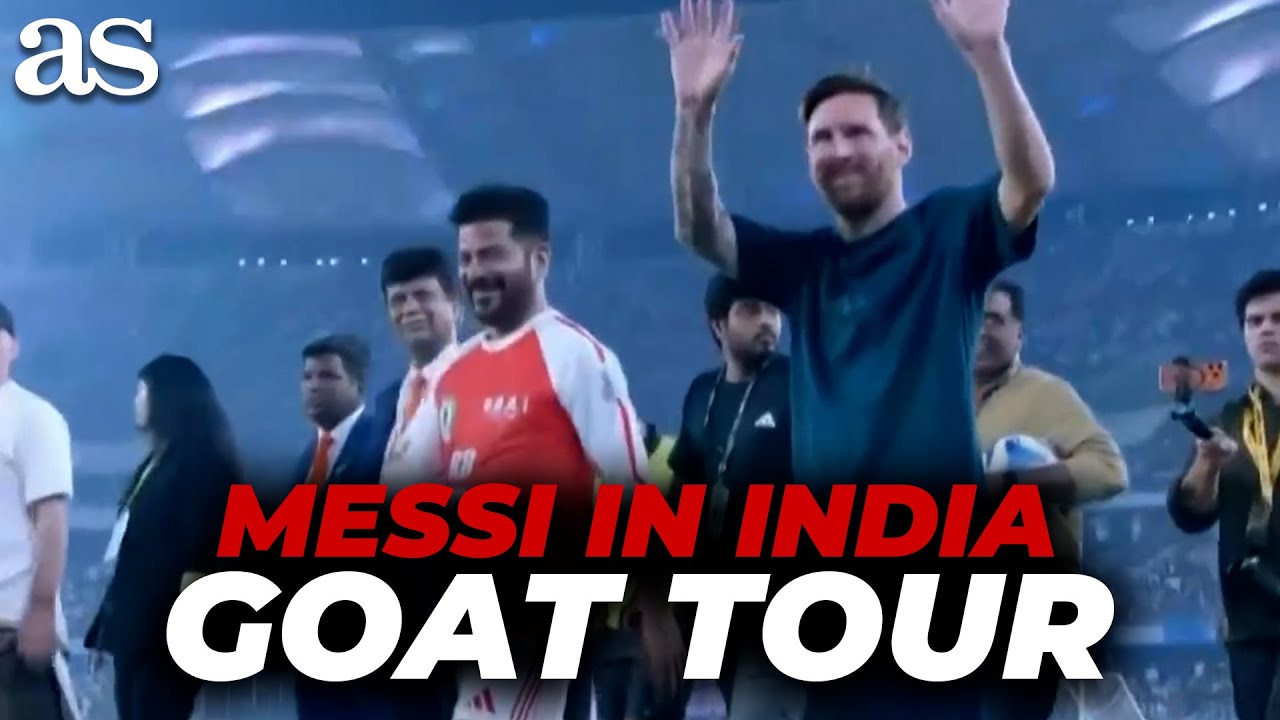 MESSI sparks absolute madness in INDIA during GOAT TOUR exhibition match