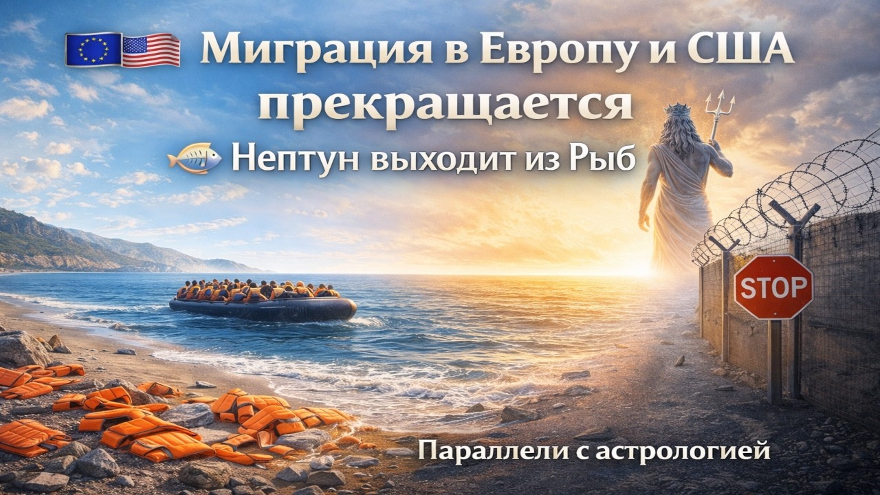 Миграция в Европу и США прекращается. Нептун выходит из Рыб. Конец либерализму.