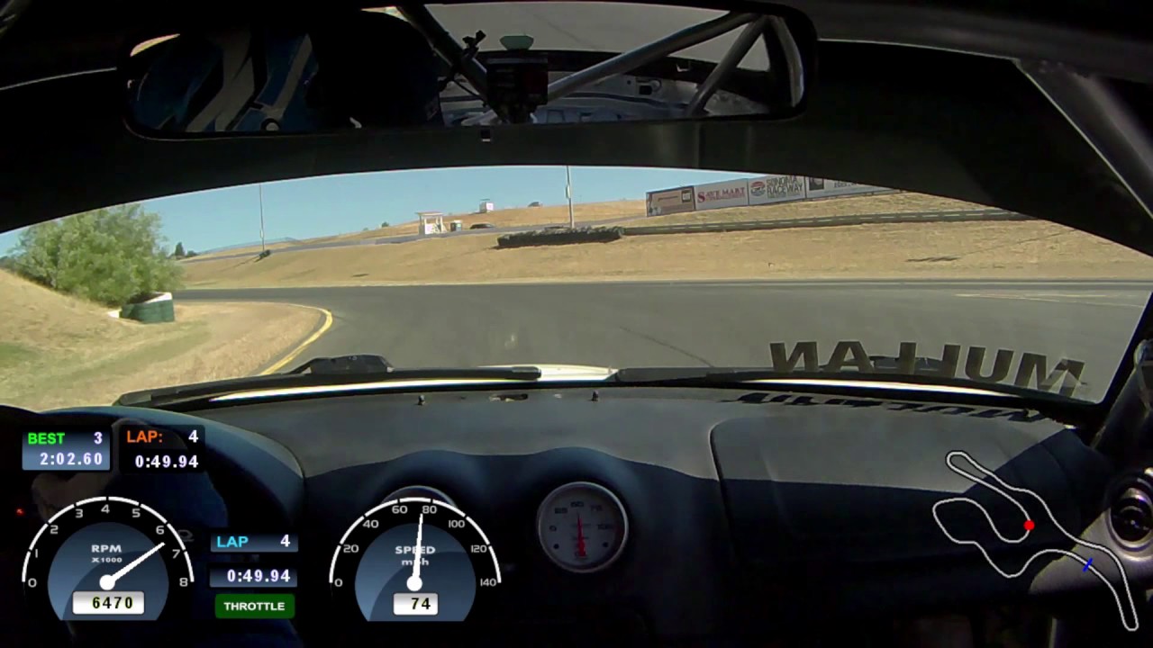 Lap around Sonoma Raceway in a Spec Miata