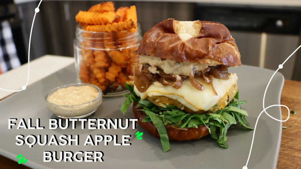 The Best and Yummy Fall Butternut Squash Apple Burger
