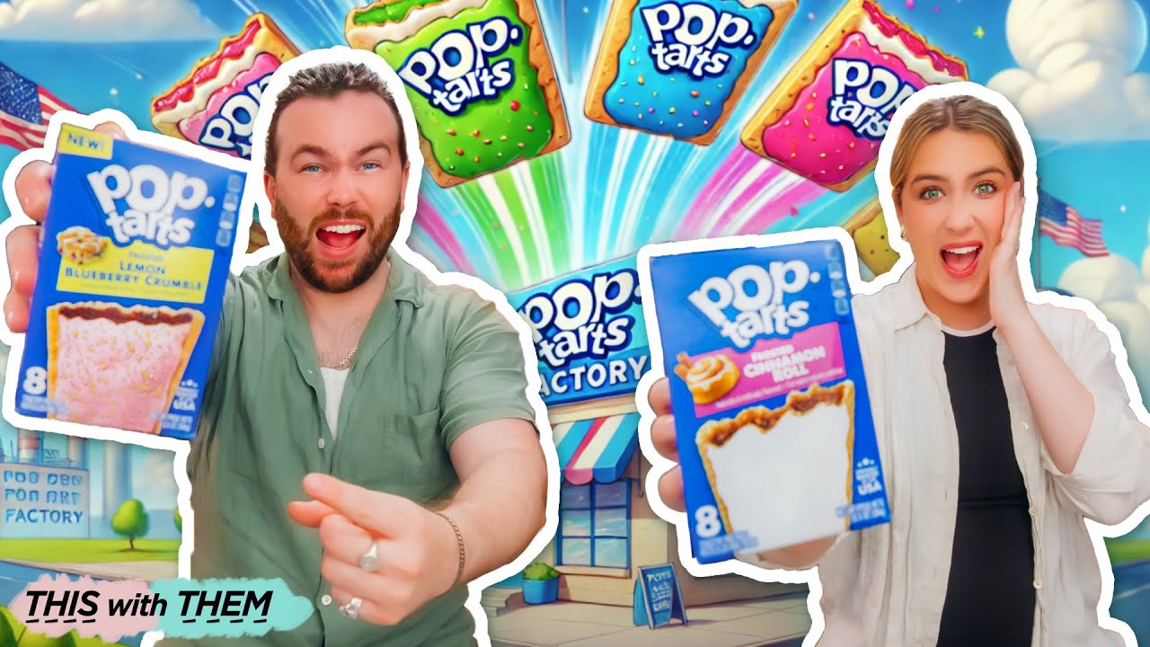 BRITISH PEOPLE TRY BRAND NEW POP-TARTS 😋 - This With Them