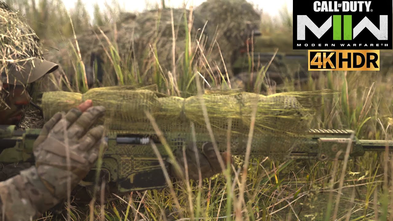 COD MW2 Sniper Mission 4K HDR Insane Graphics